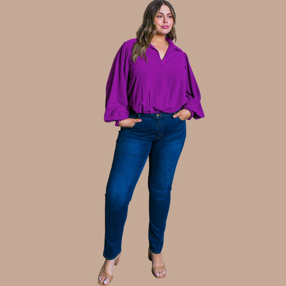 Miles Between Us Violet Top