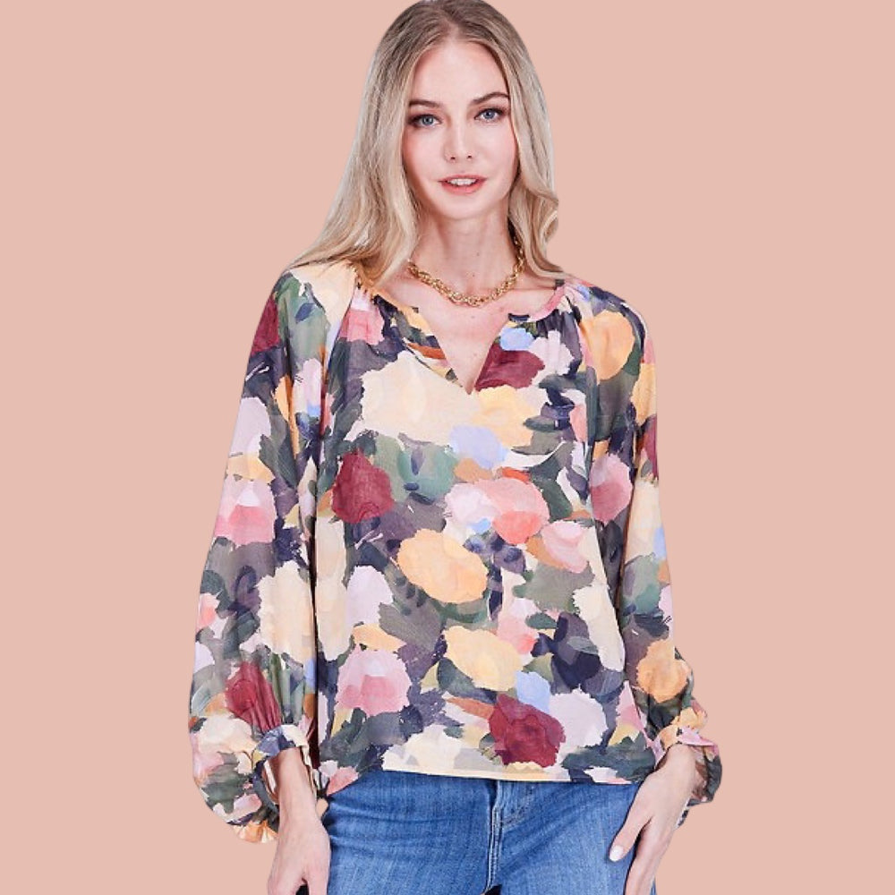 The Painterly Bloom Blouse