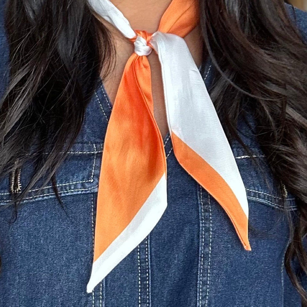 Orange and White Twilly