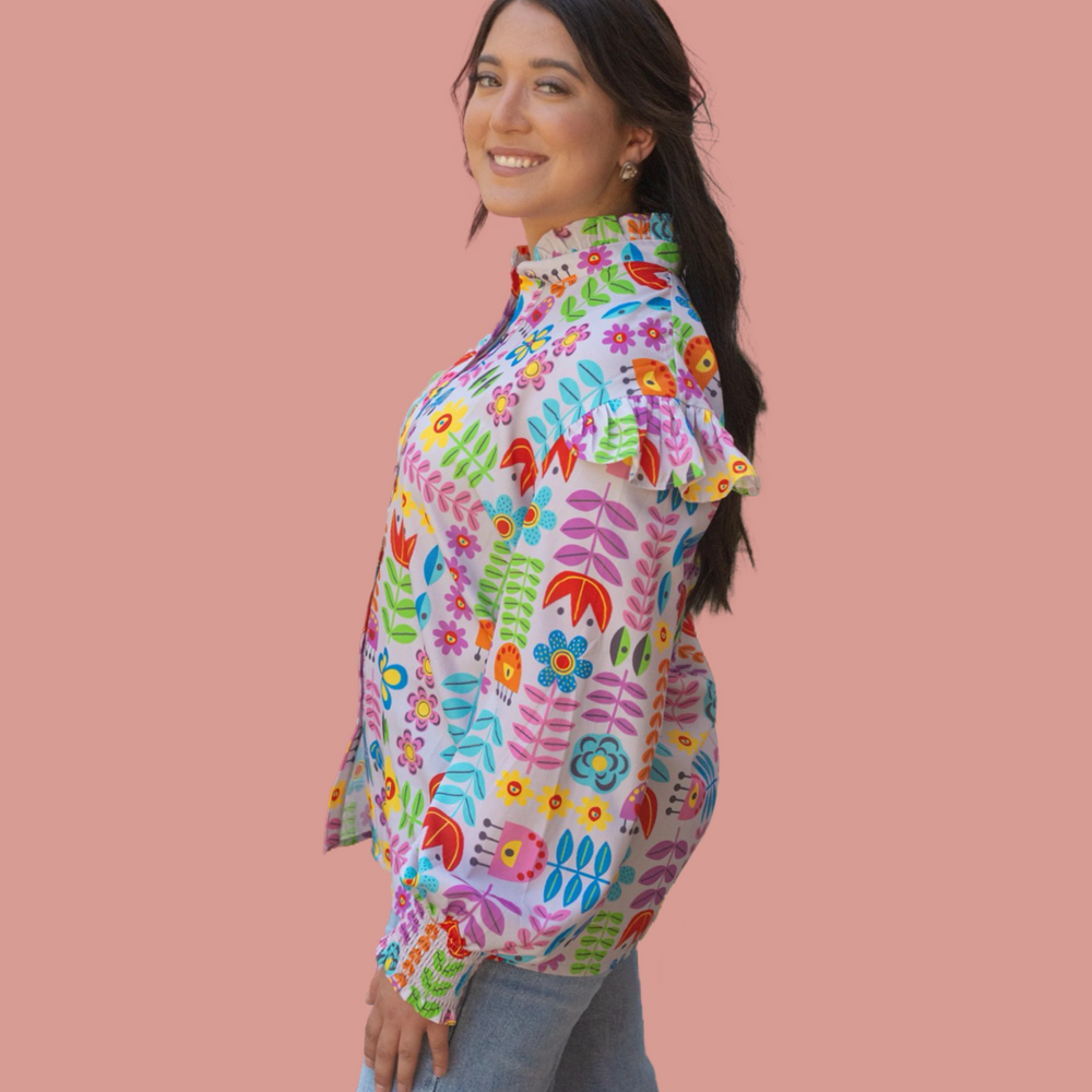 The Floral Bridget Top