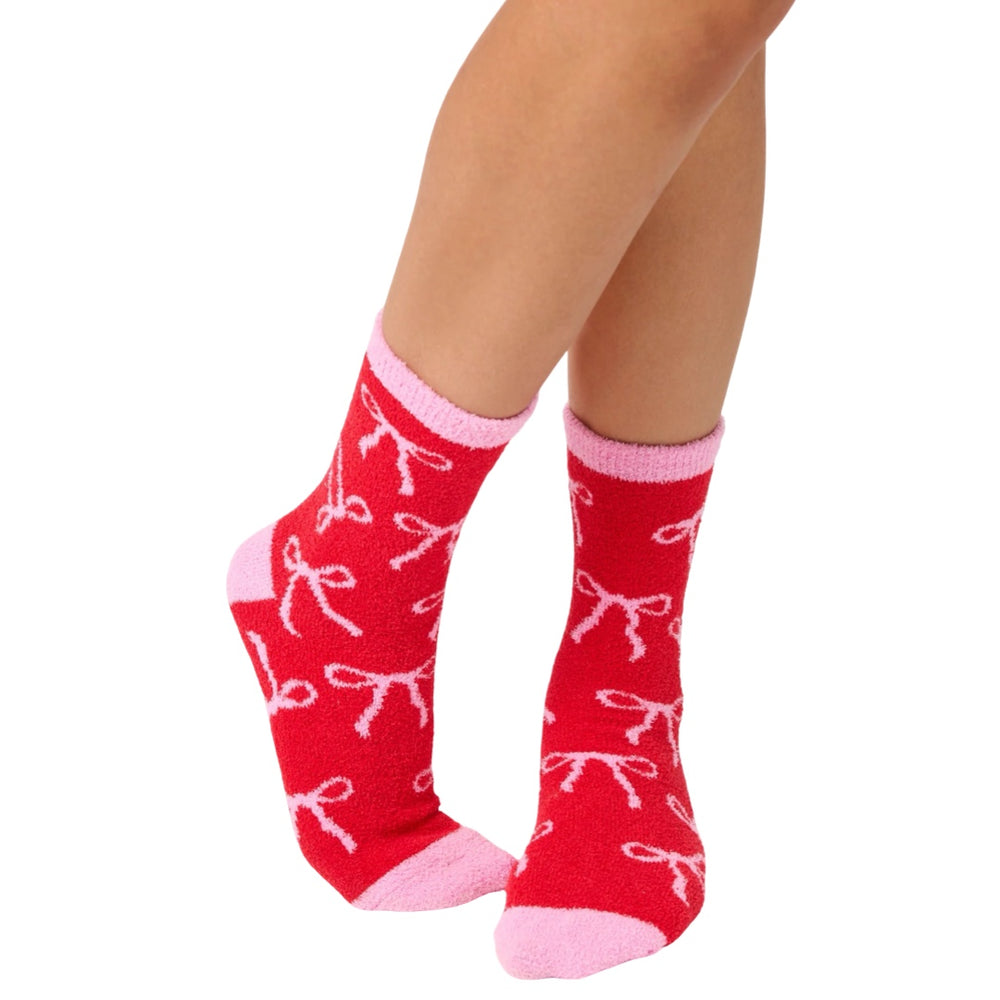 Pink Bow Socks