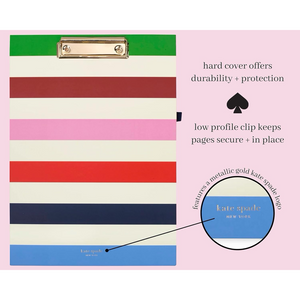 Adventure Stripe Clipboard Folio