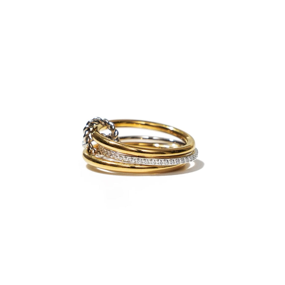 Triple Band Two Tone Ring