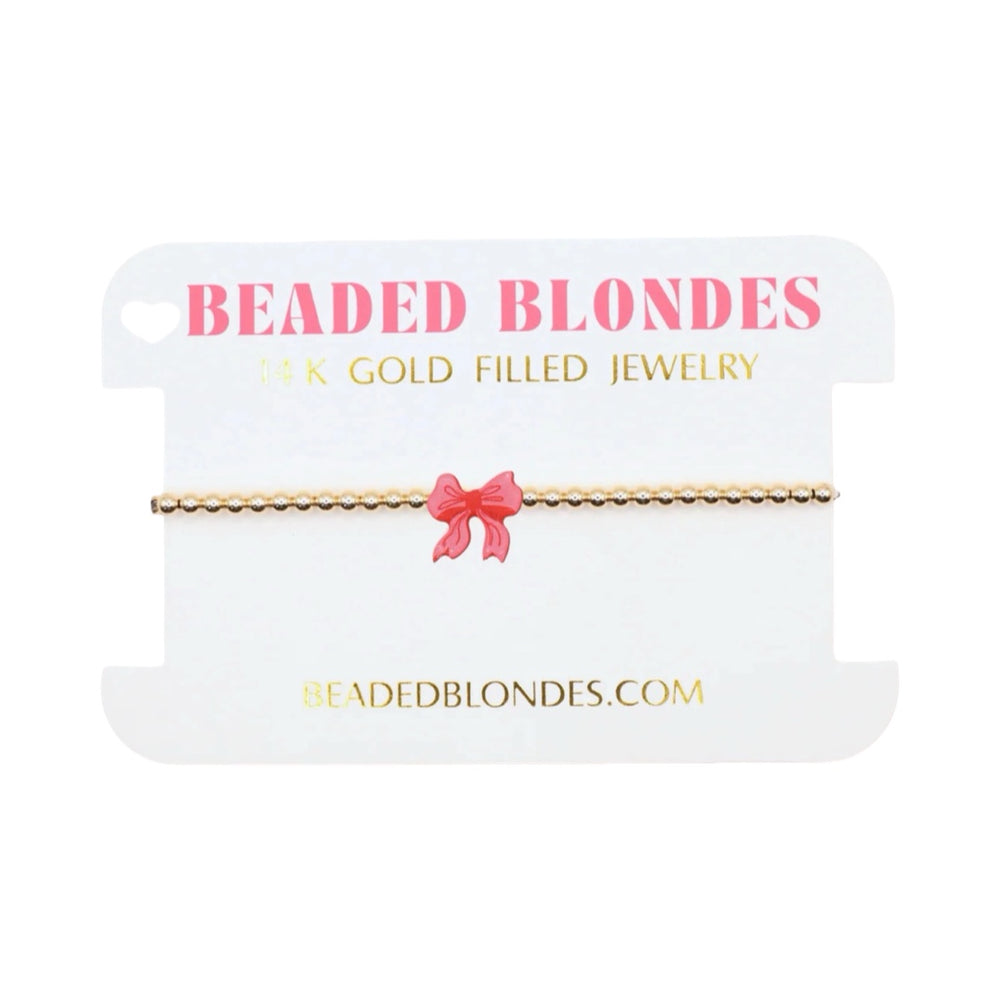 Red Bow Holiday Bracelet
