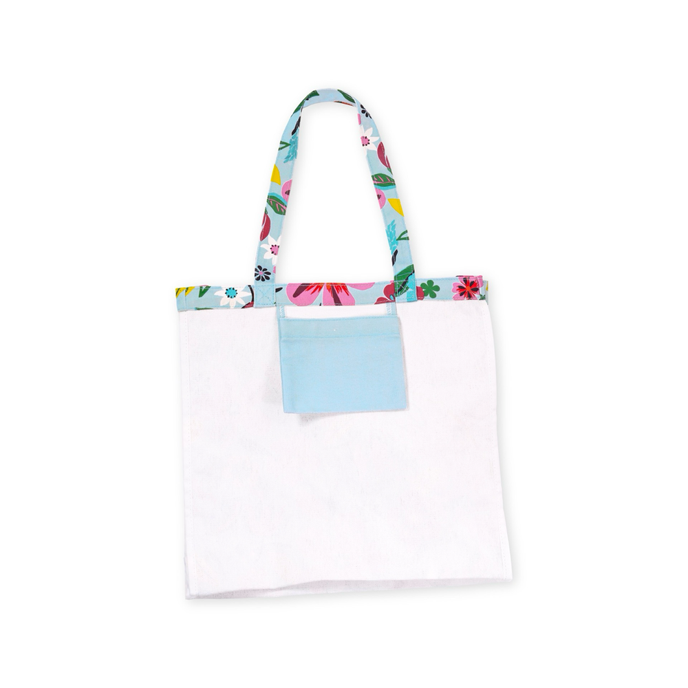 Safari Floral Canvas Book Tote