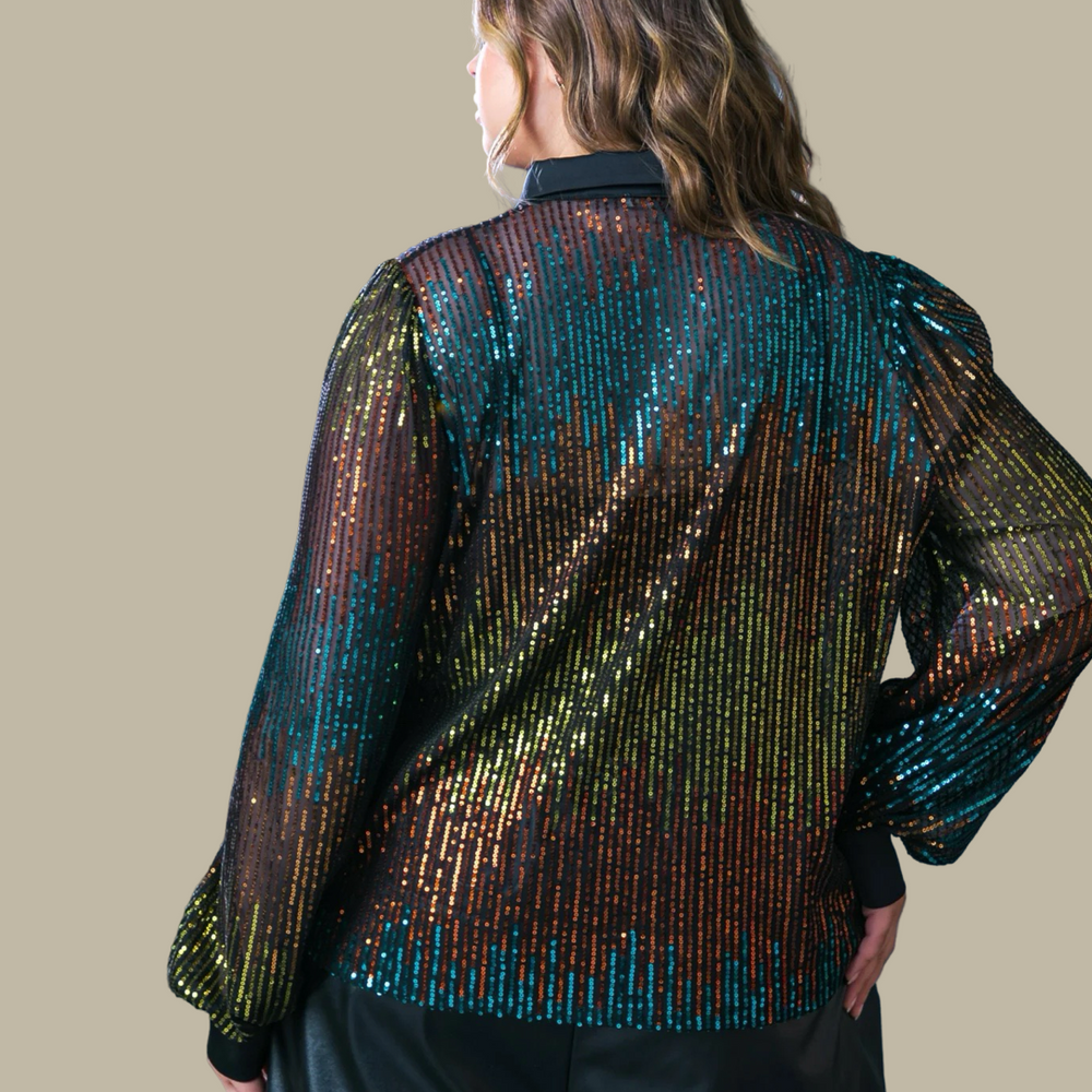 Cause A Commotion Sequin Top