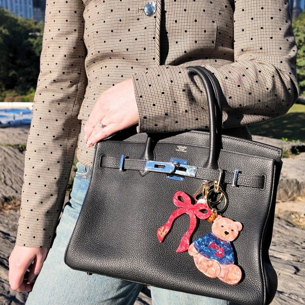 Coquette Bow Bag Charm + Keychain