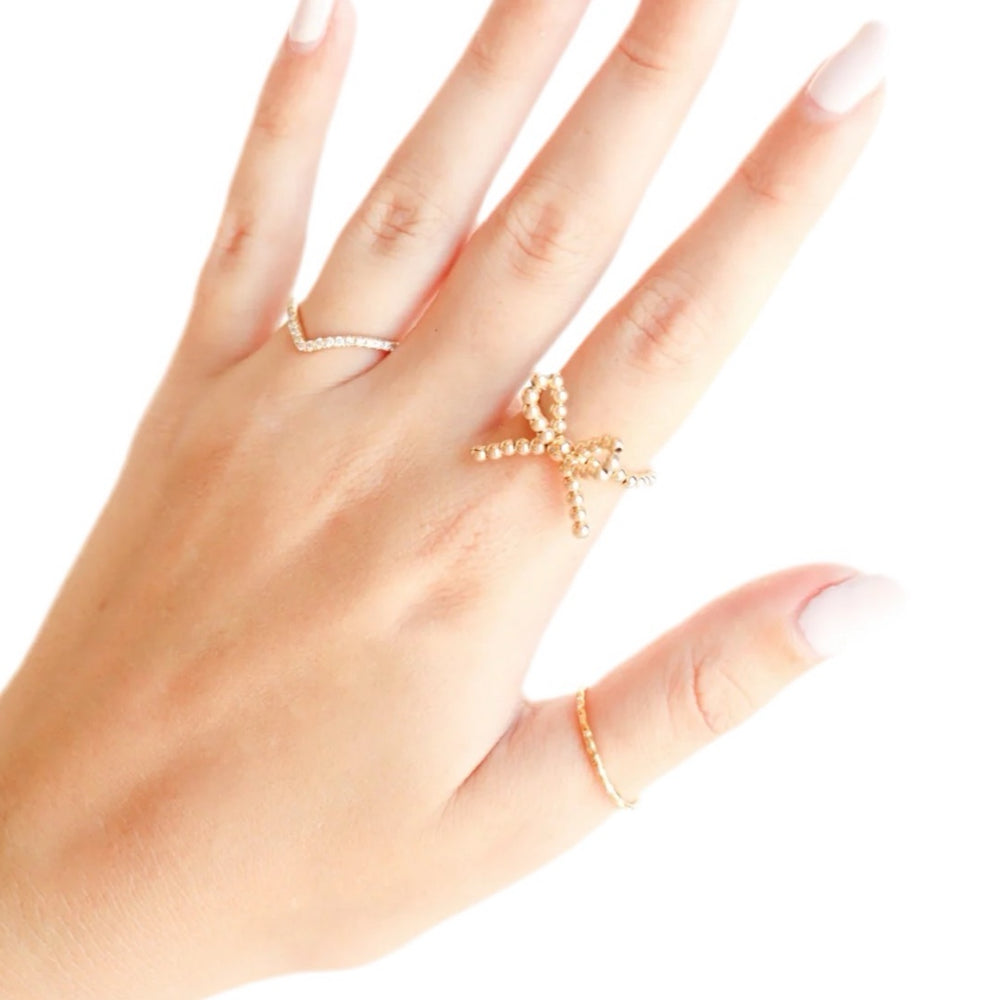 Gold Bow Ring