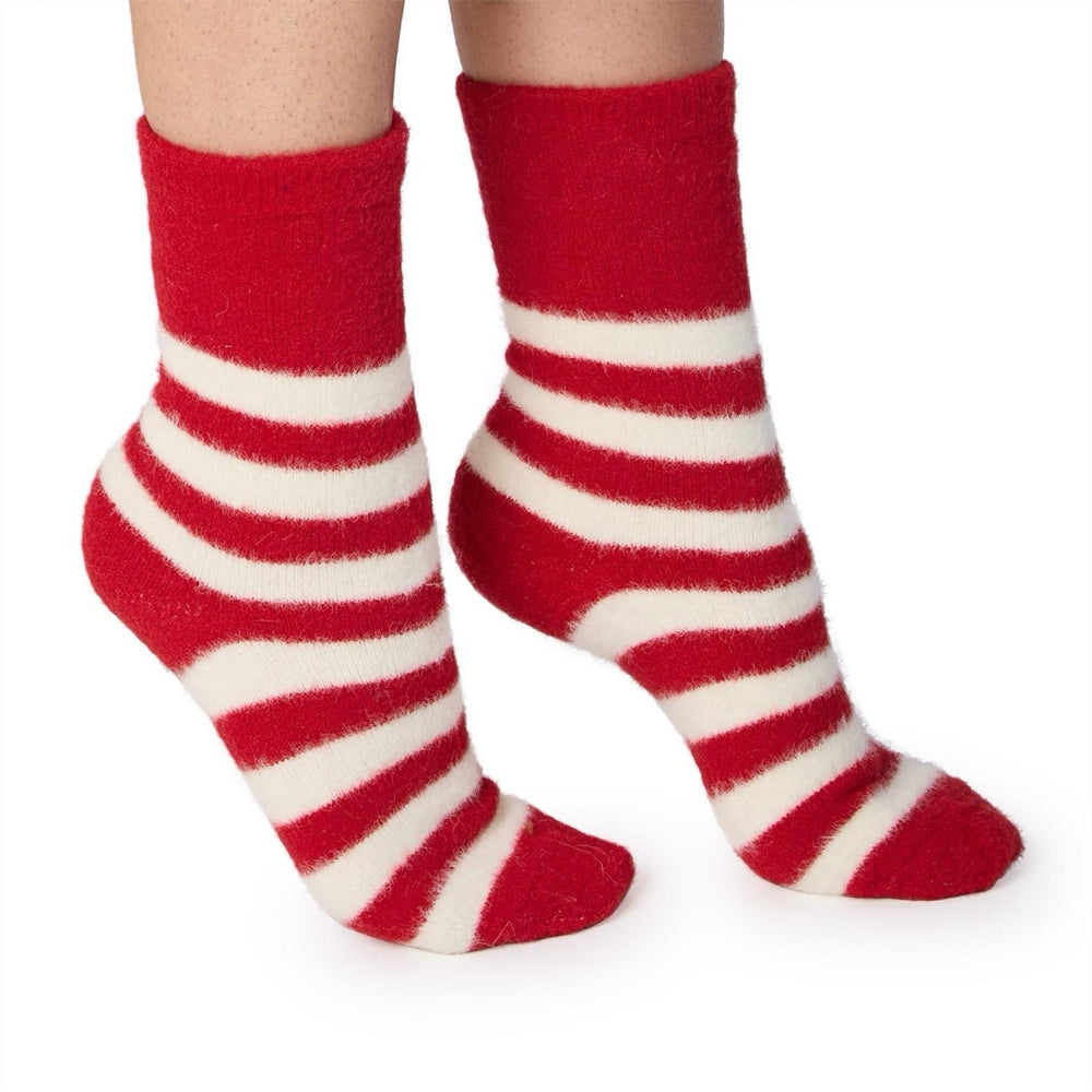 Candy Cane Cloud Socks
