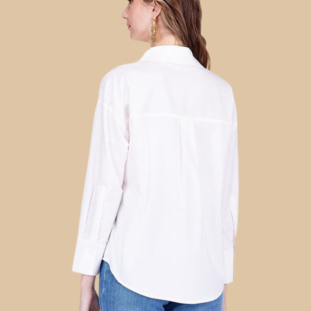 The Belle Blanc Blouse