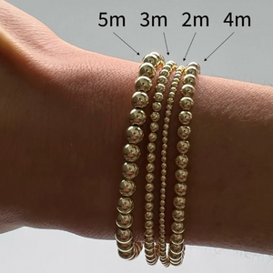 KYLAR MACK 2MM Gold Ball Bracelet