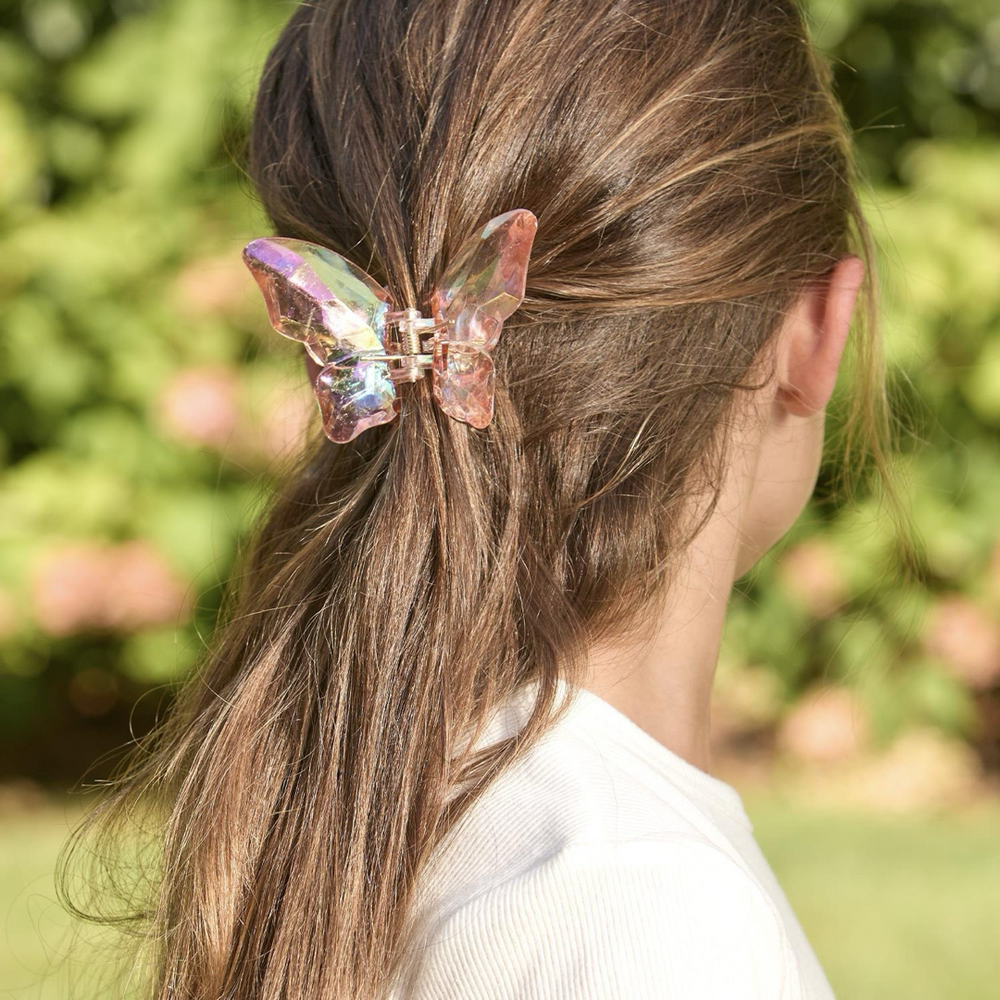 Iridescent Wings Butterfly Claw Hair Clip