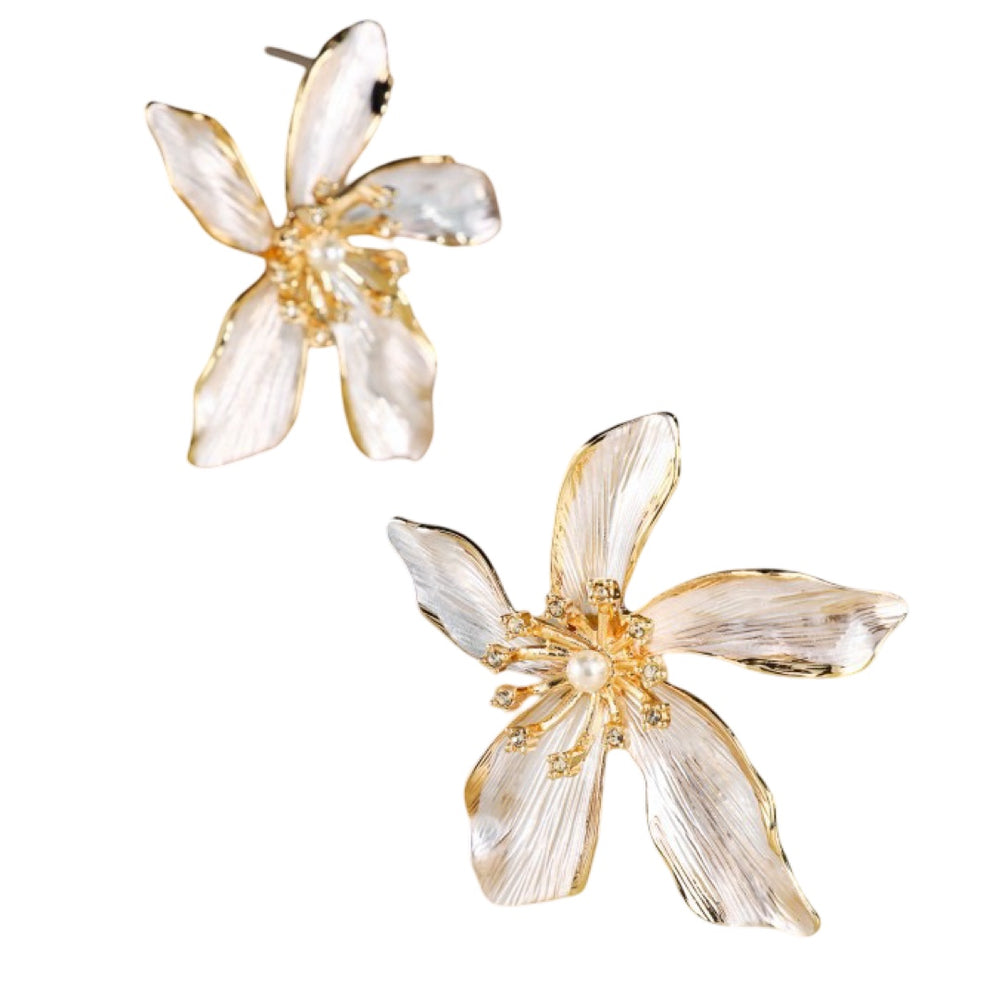 The Leena Statement Flower Earrings