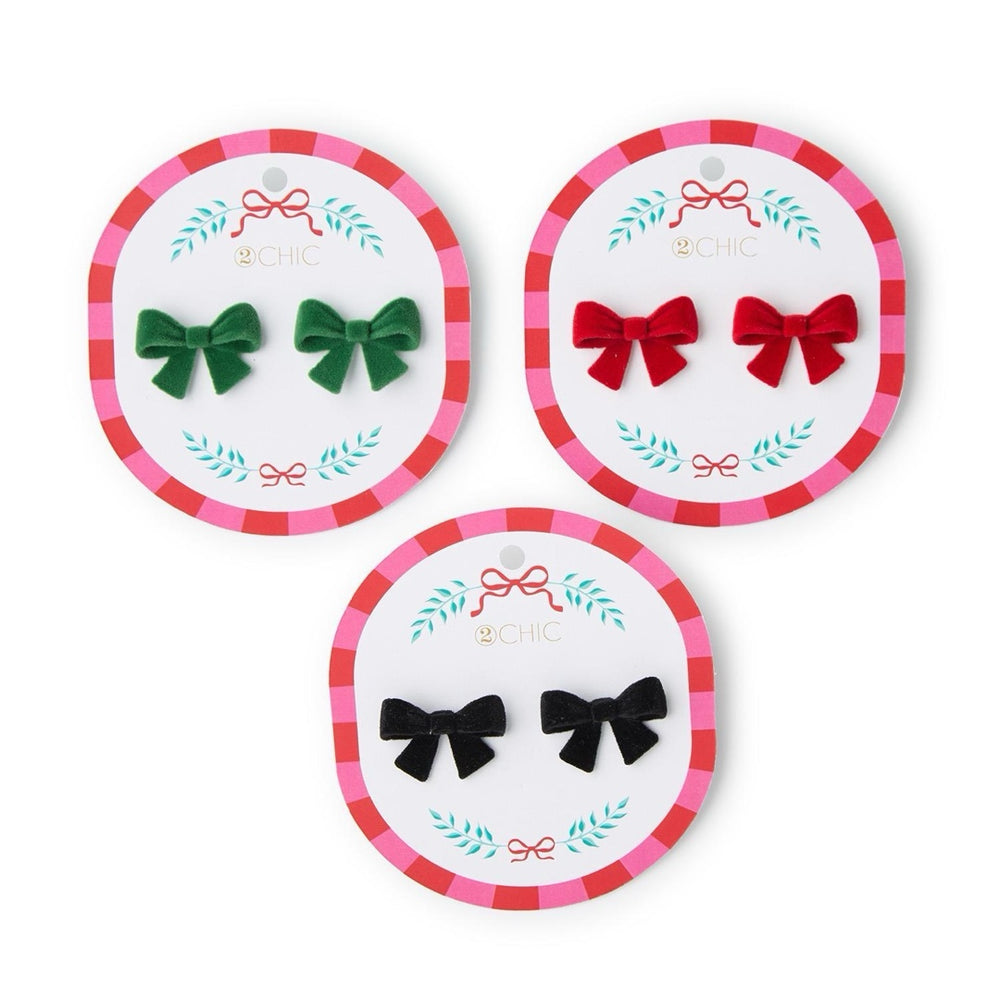 Velvet Bow Earrings