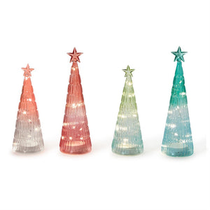 
            
                Load image into Gallery viewer, Pastel Ombre Holiday Trees with Light Up Function
            
        