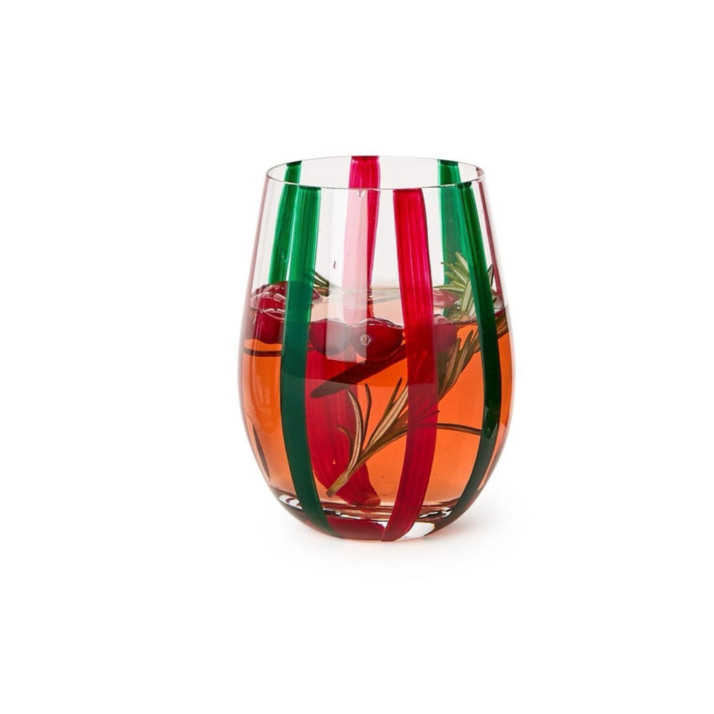Holiday Cheer Stemless Wine Glass