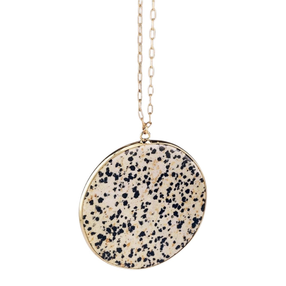 Brass & Semi-Precious stone Necklace