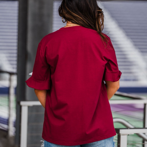 Maroon Shine Bright Tee