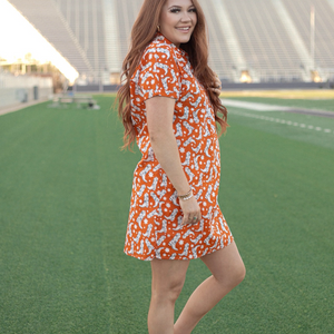 Tailgate Dress - Burnt Orange