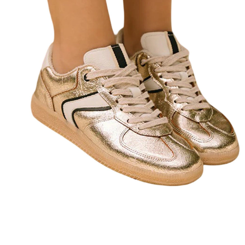 The Gold Sylvia Sneaker