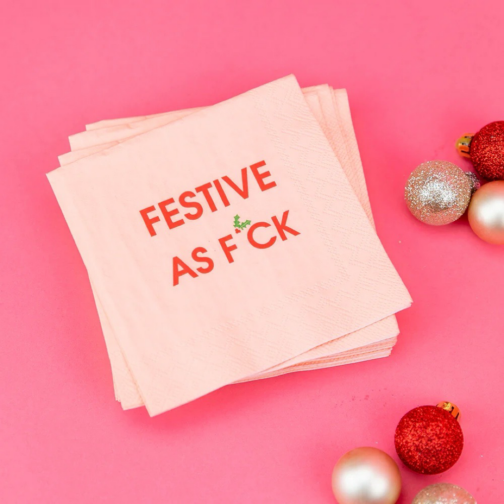 Festive As F*ck Napkins