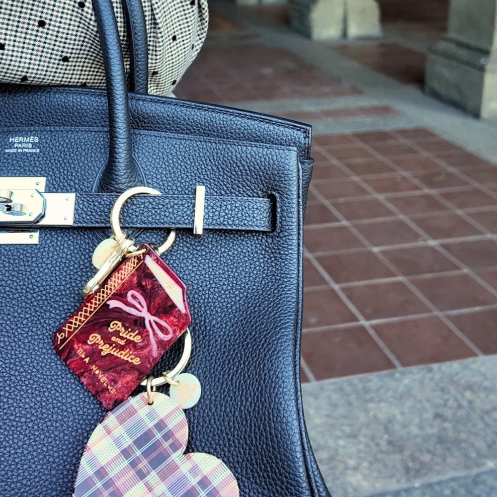 Pride & Prejudice Book Bag Charm + Keychain