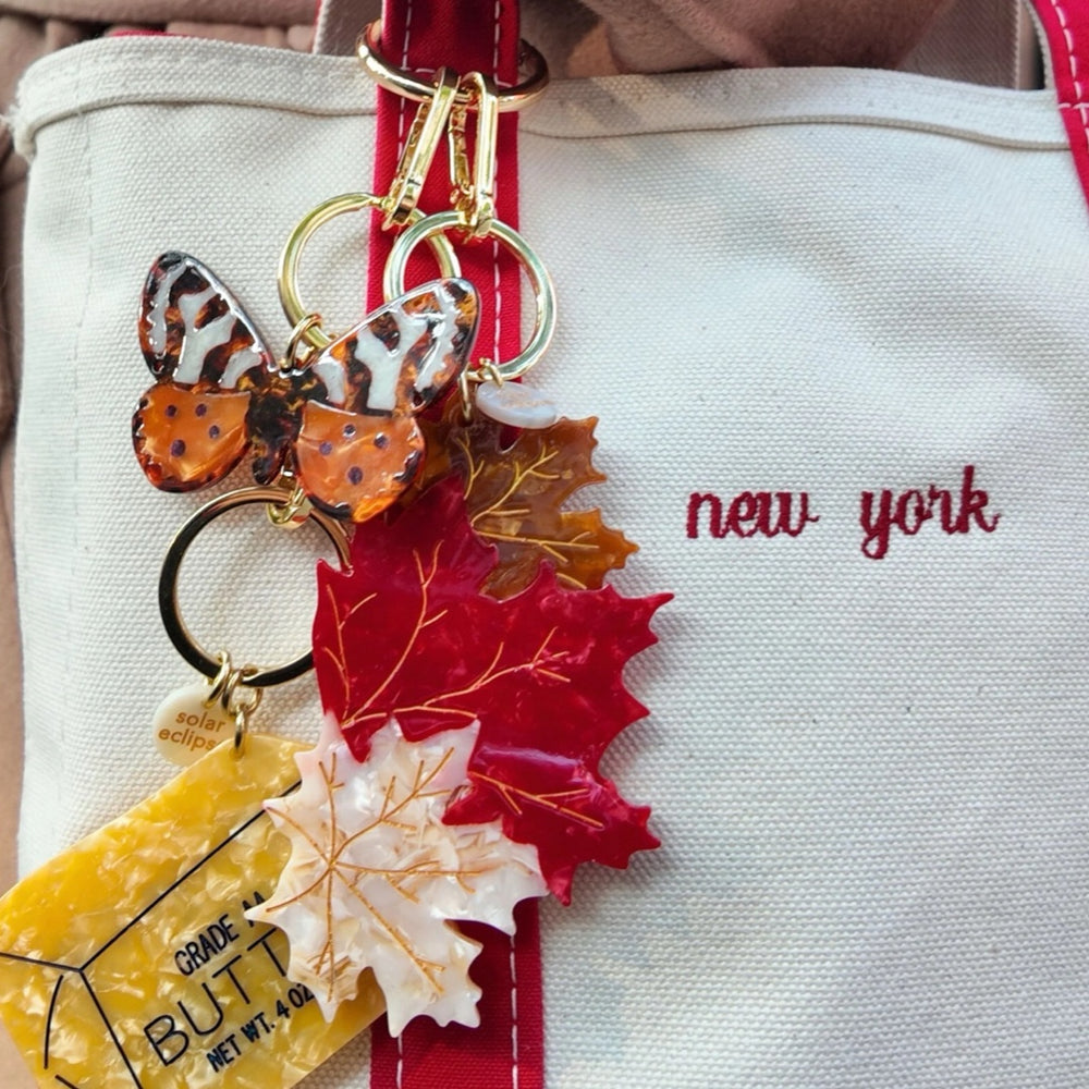 Tiger Moth Bag Charm + Keychain