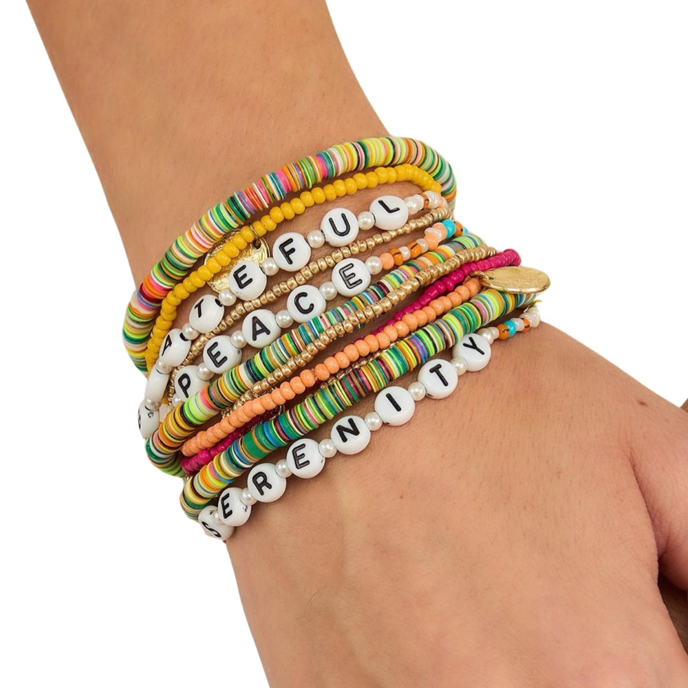 
            
                Load image into Gallery viewer, Wristful Words Carded Stretch Bracelets
            
        