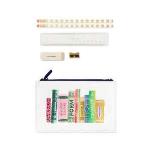 Bookshelf Pencil Pouch