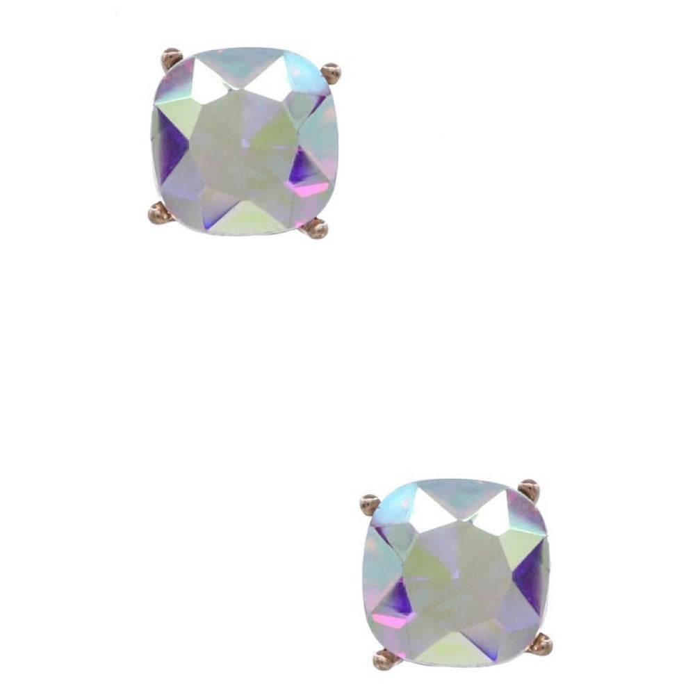 The Jessa Glass Jewel Stud Earrings