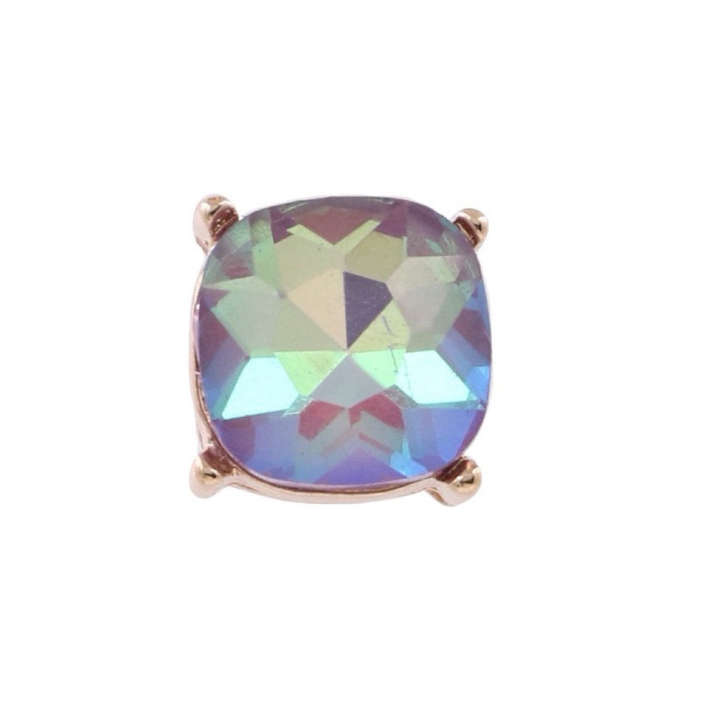 The Sierra Glass Jewel Square Earrings