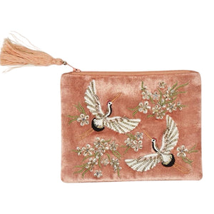 Heron Embellished Multipurpose Pouch or Box