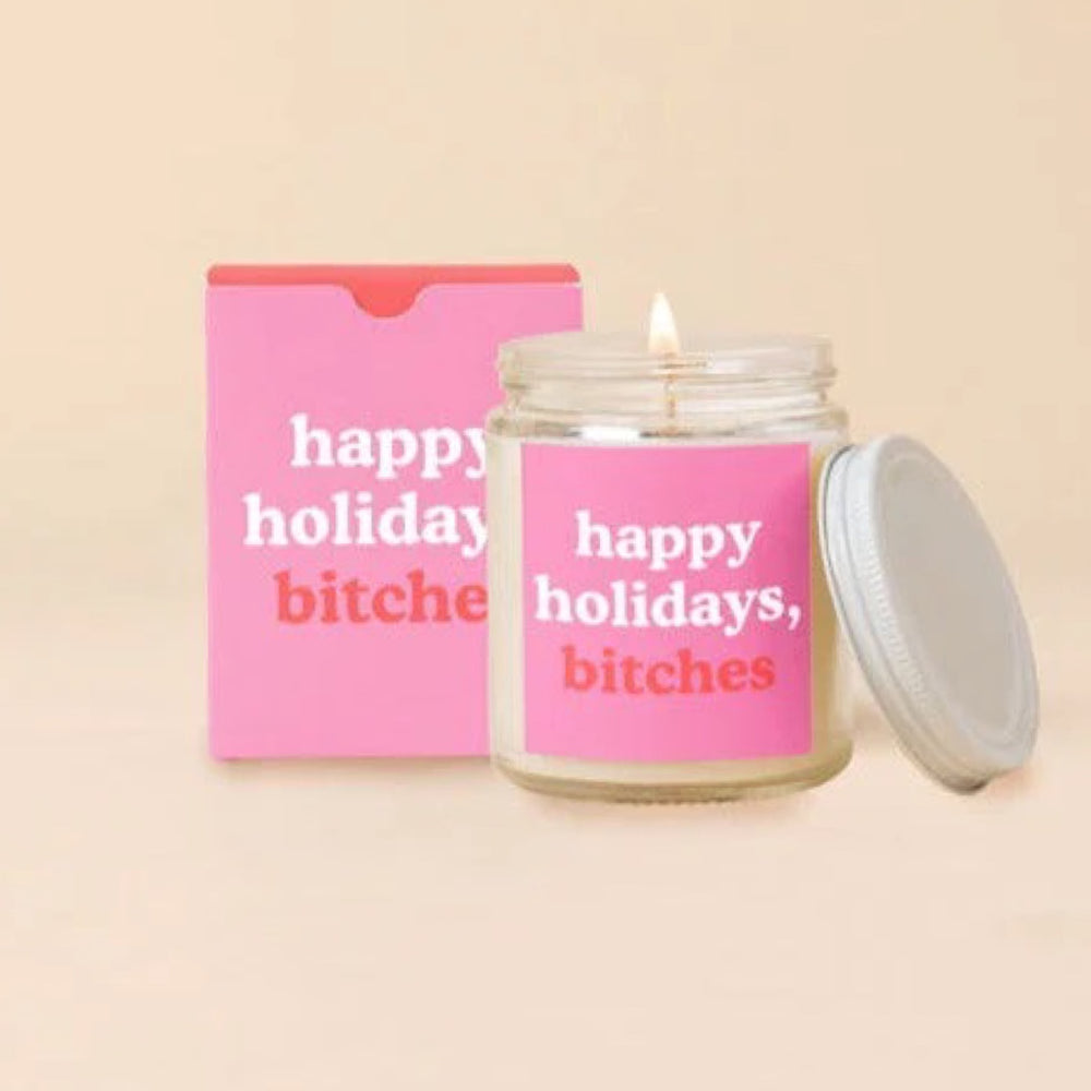 Happy Holidays, Bitches - Holiday Candle Jar