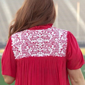 Red and White Top