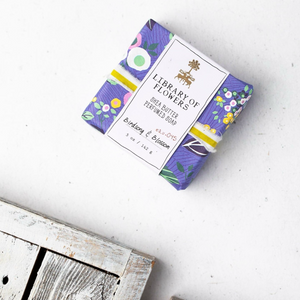 Periwinkle Floral Square Soap