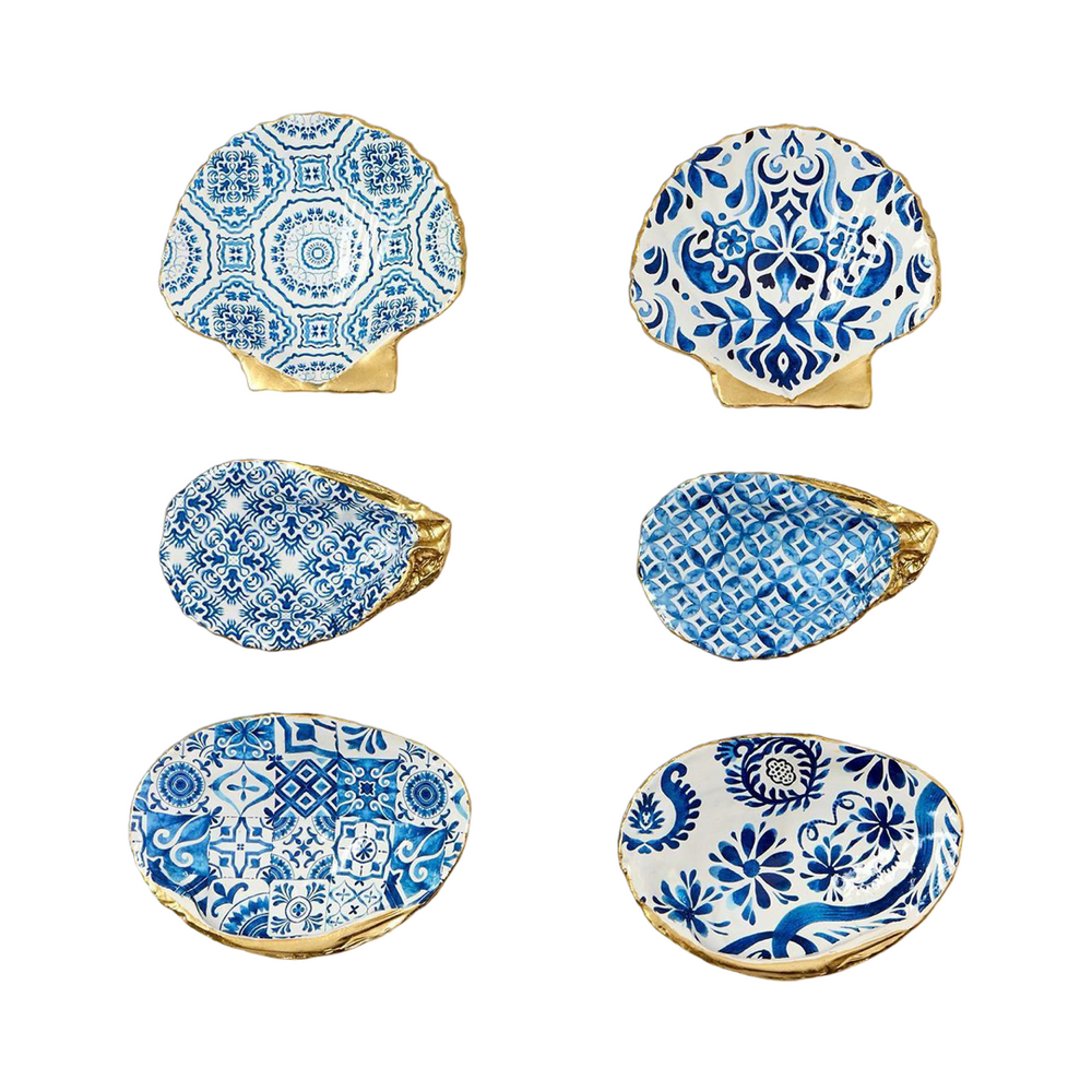 Painted Shell Trinket Dish