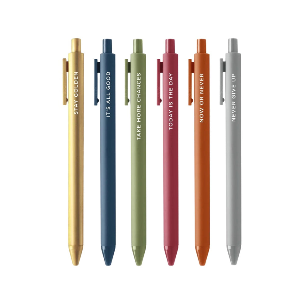 Now or Never Jotter Pens-6 pack