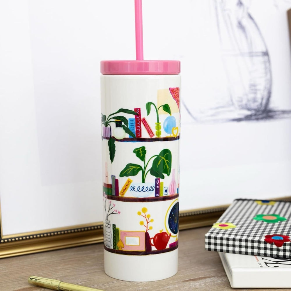 Charmed Library Tumbler with Straw
