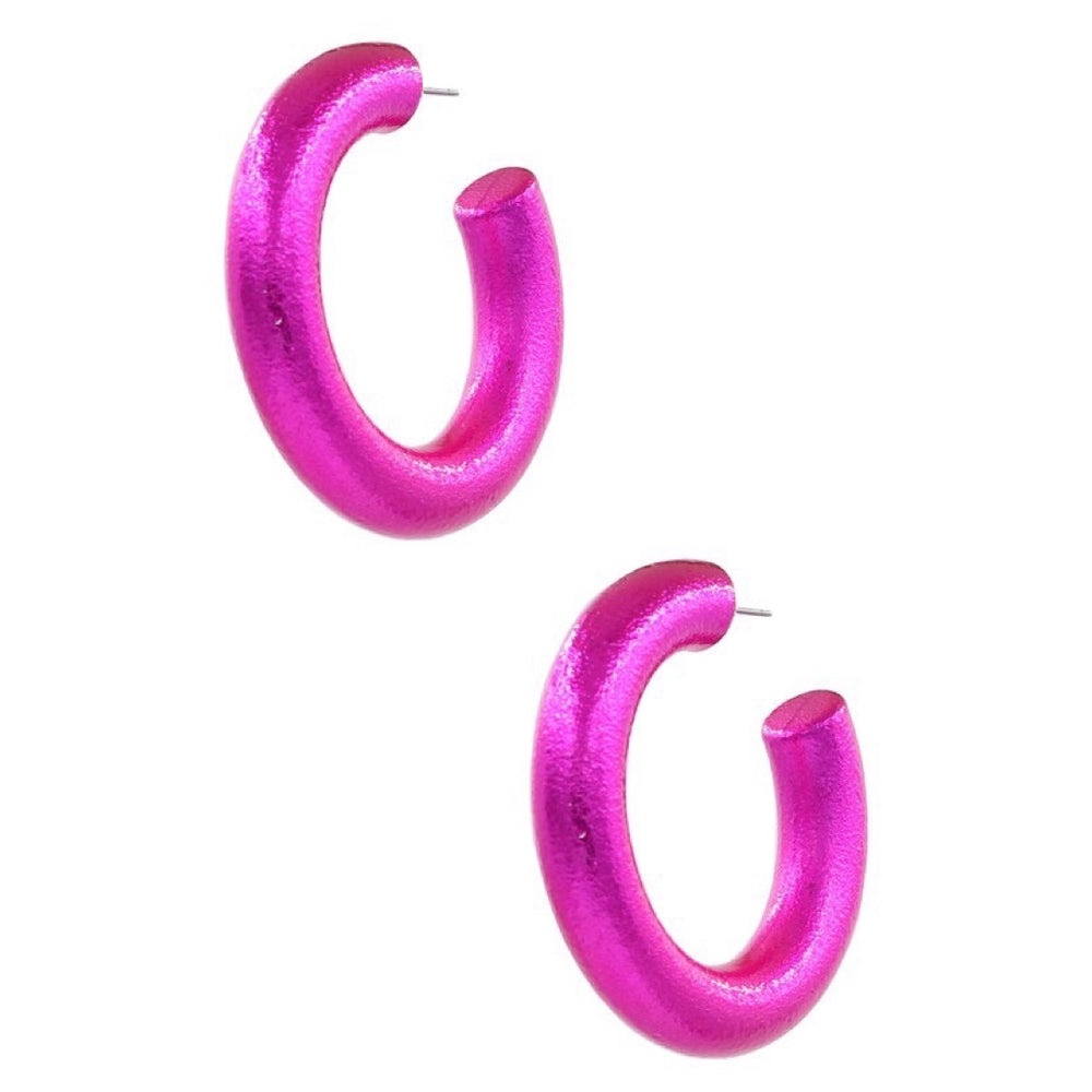 The Bridget Sparkle Hoop Earring