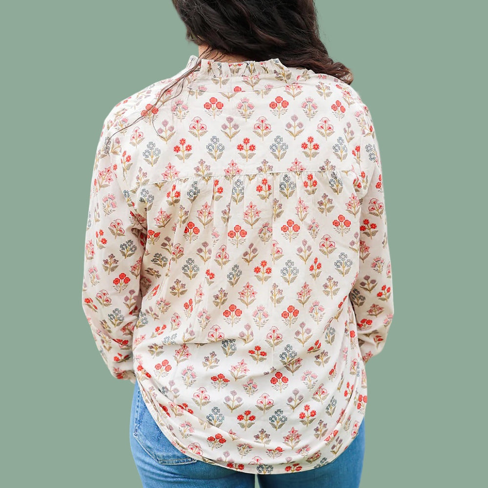 The Renee Cozy Blossom Blouse