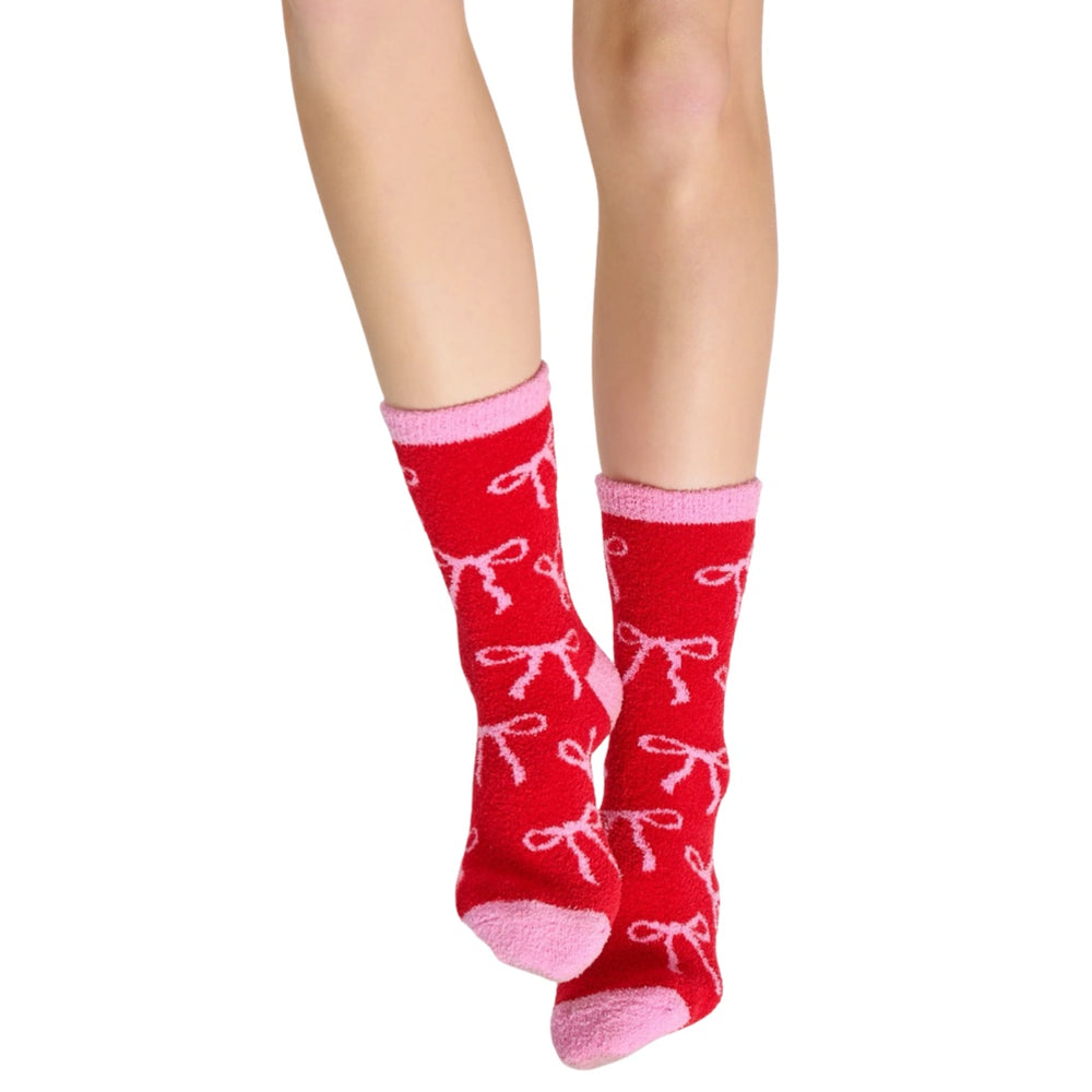 Pink Bow Socks