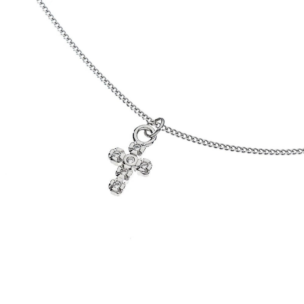Silver Dainty Cross Necklace