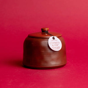 Cypress & Fir - 11oz Bronzed Glazed Ceramic Jar