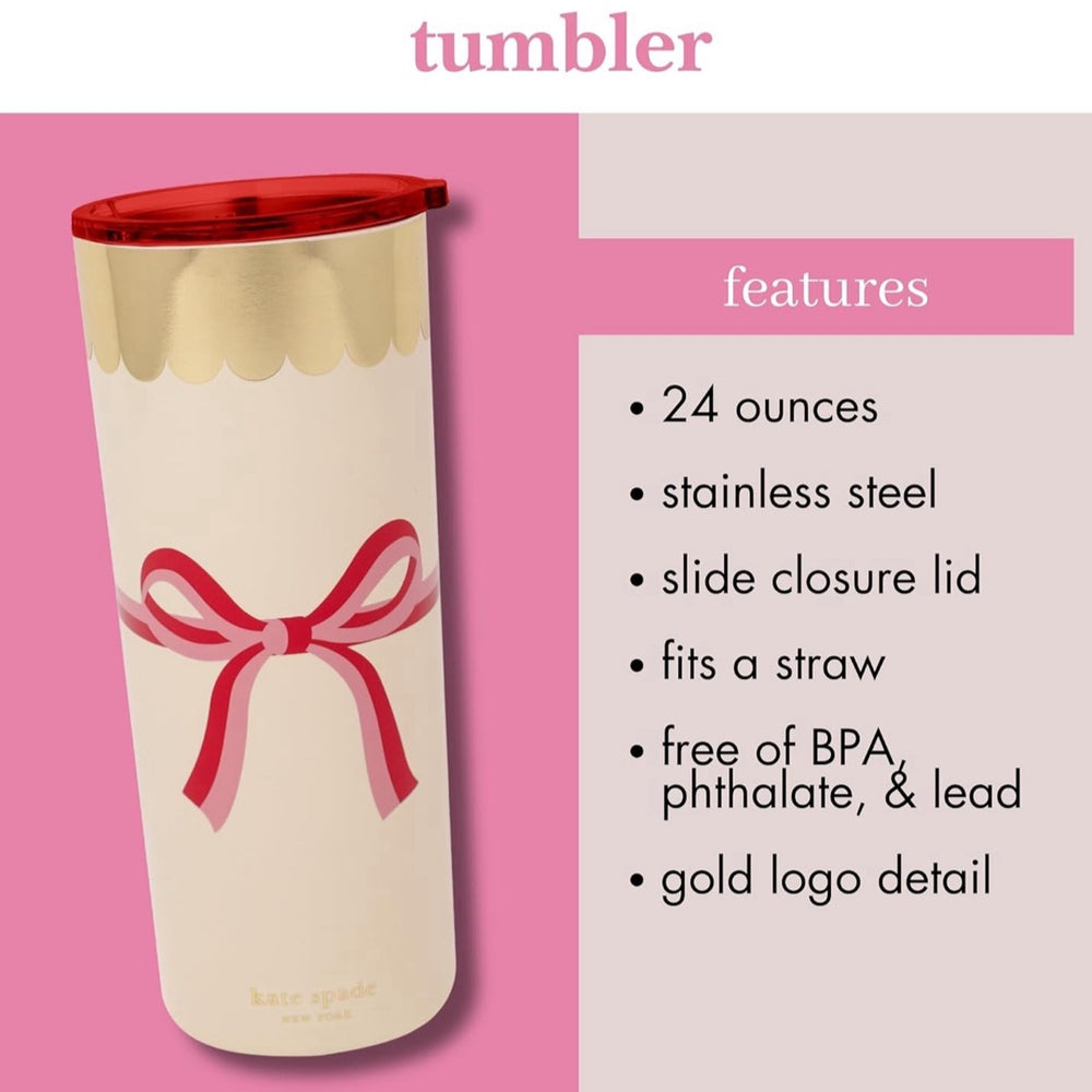 Candy Bow Stainless Steel Tumbler