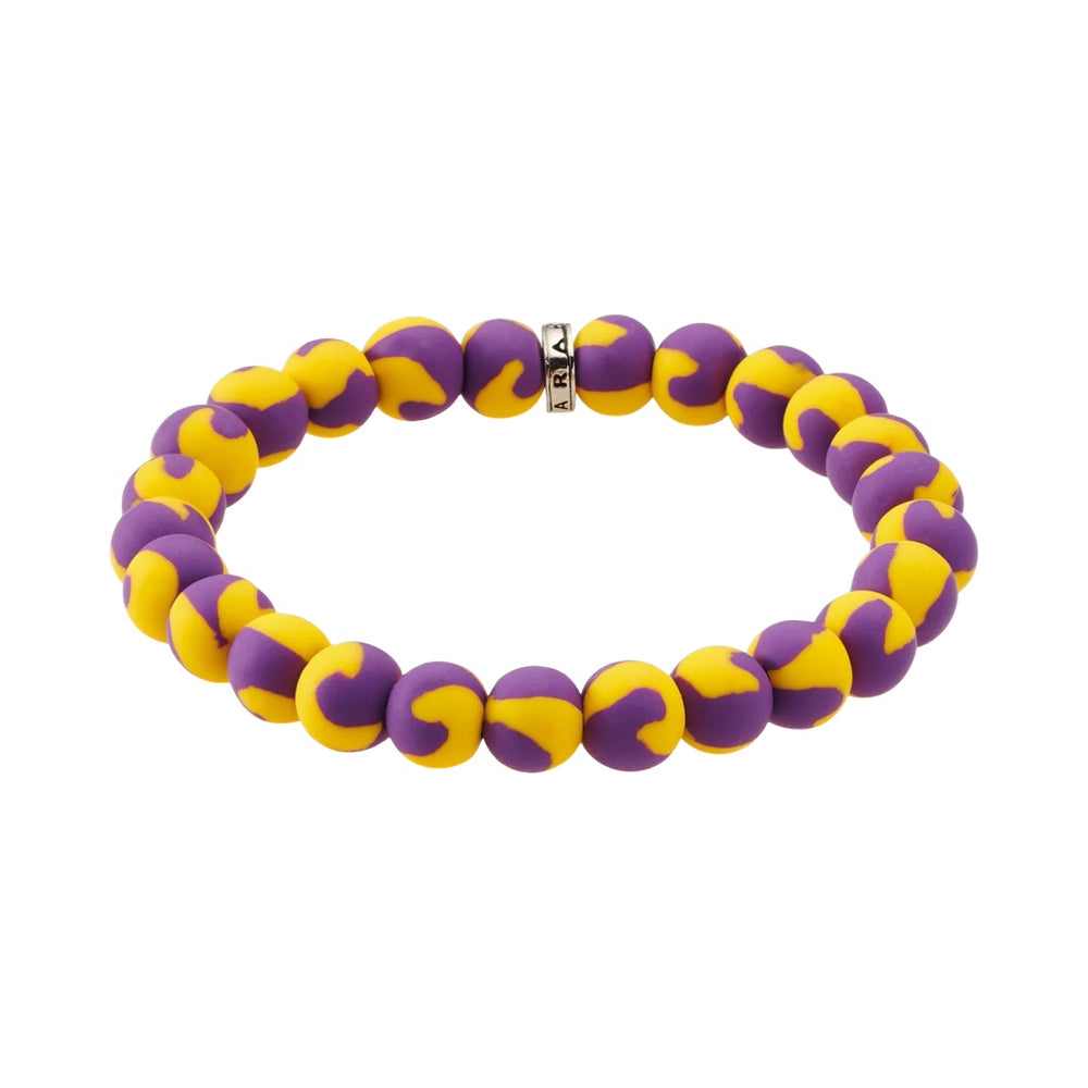 Purple-Gold Game Day Bracelet