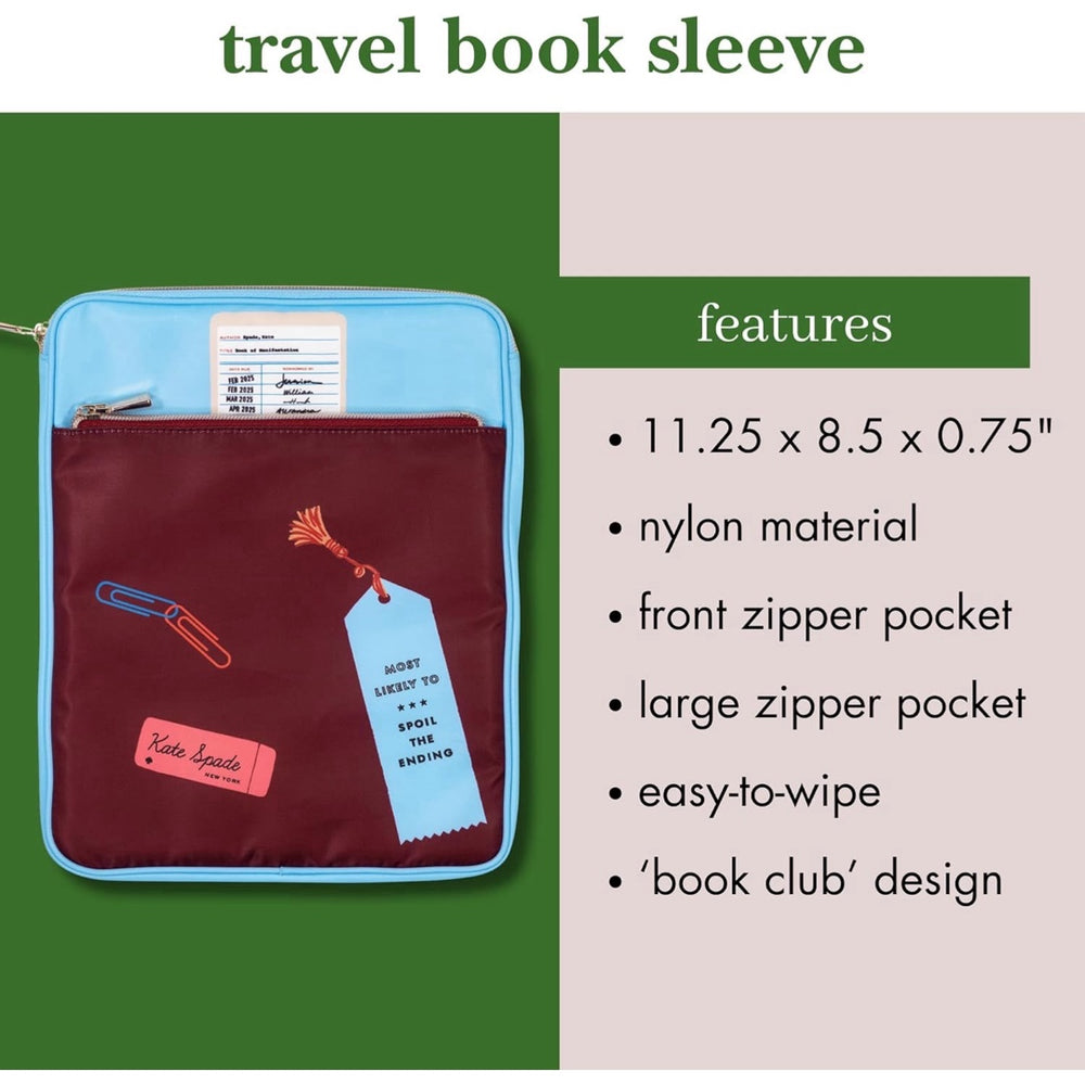 Book Club Travel Book Pouch
