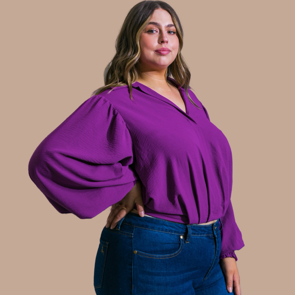 Miles Between Us Violet Top