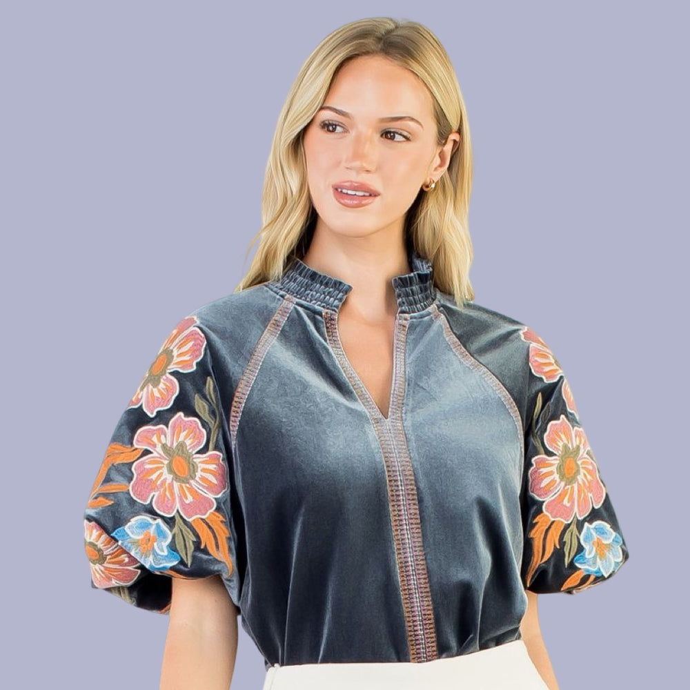 The Riviera Embroidered Top