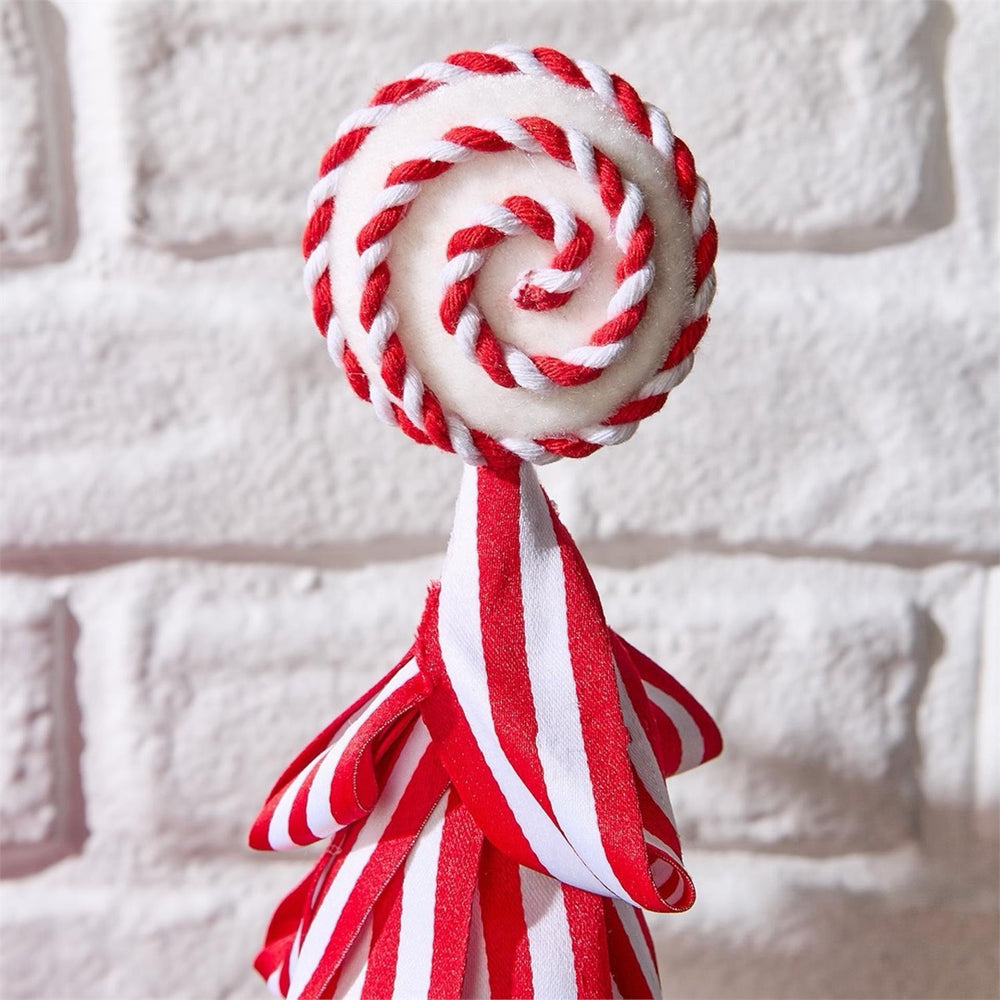 Peppermint Striped Ribbon Tree