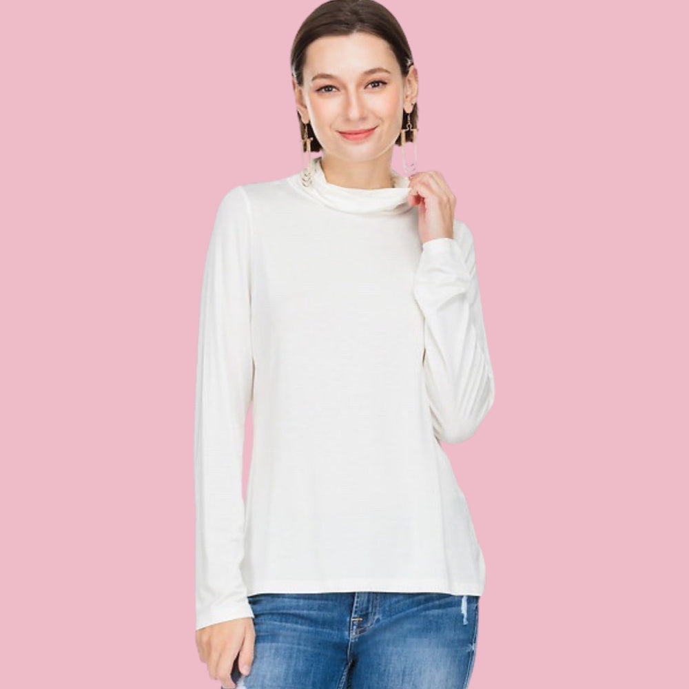 Modal Mock Neck Top